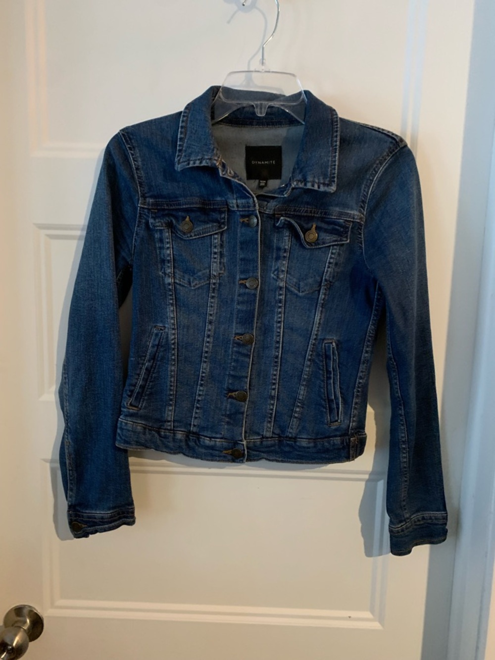 Dynamite Classic Short Blue Denim Jacket - Women's XS